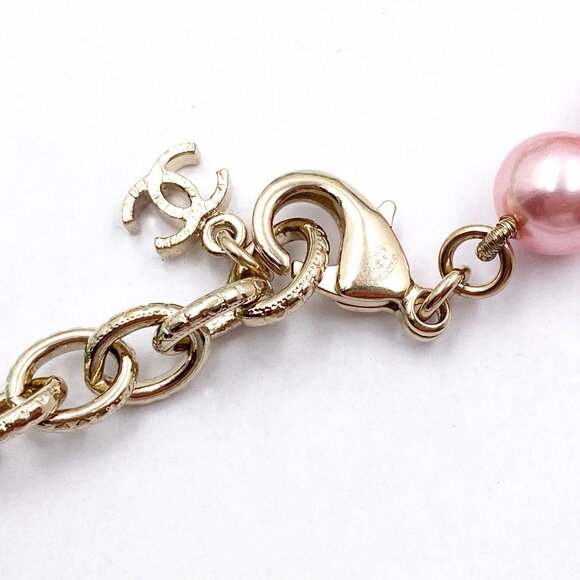 Chanel Gold CC Star Neon Rainbow Candy Pearl Necklace - Picture 4 of 4